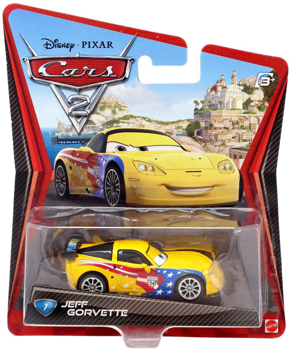 Disney Cars 2 Jeff Gorvette  action figure collectible [Barcode 027084969504] - Main Image 1