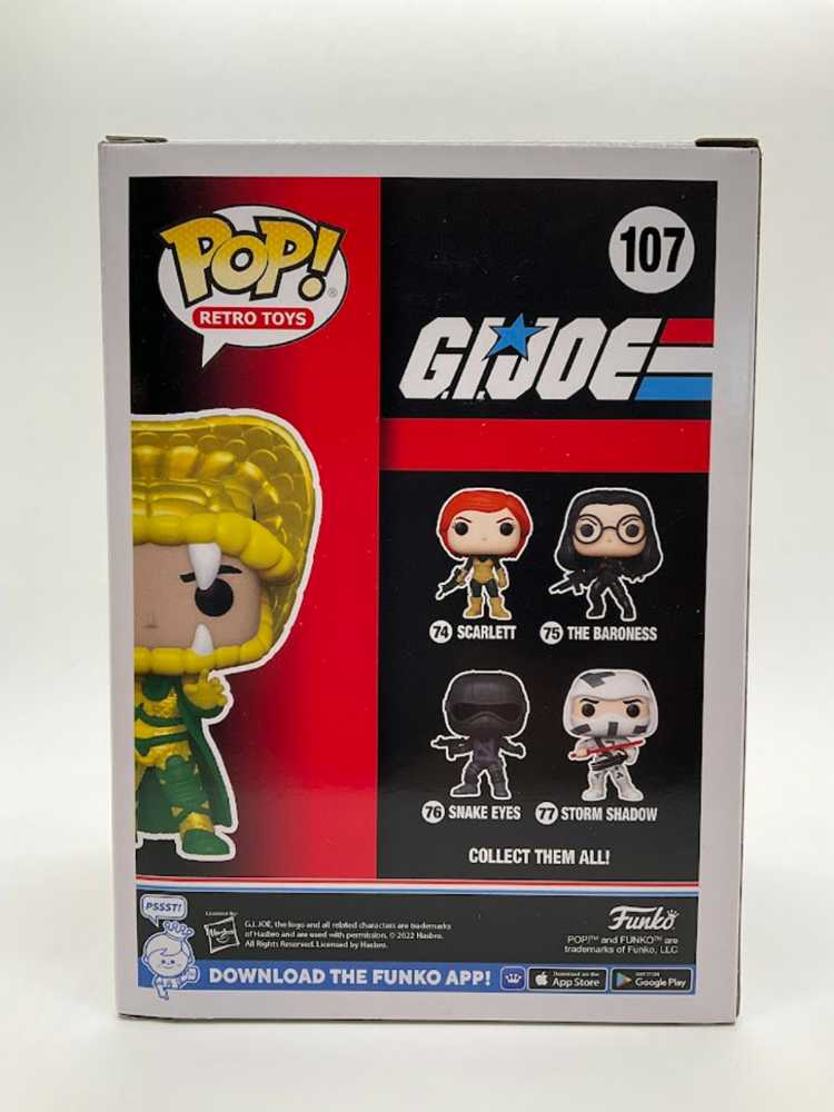 Serpentor Funko Pop 107 - Funko Pop! Retro Toys (G. I. JOE) action figure collectible [Barcode 889698652520] - Main Image 4