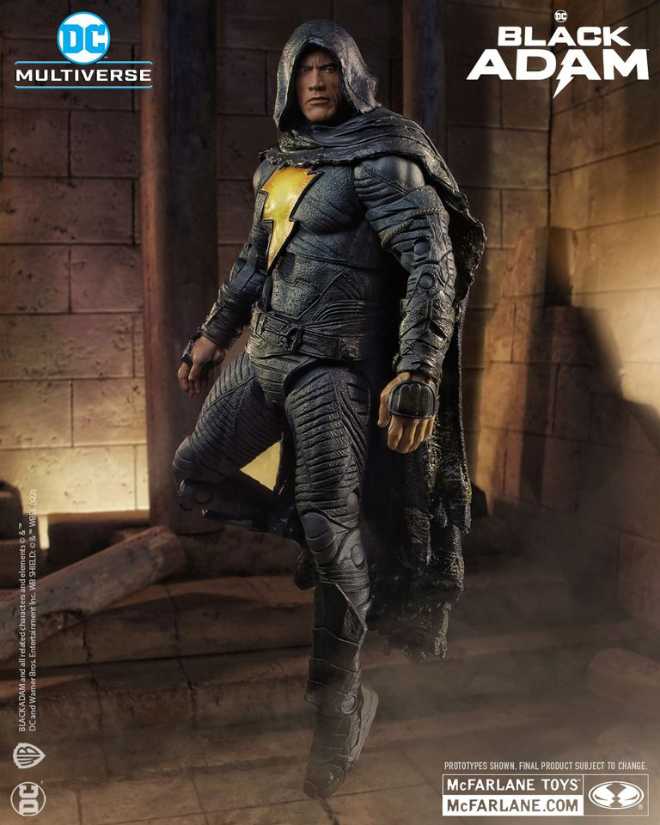 Black Adam With Cloak - DCCU - EXTENDED UNIVERSE (Black Adam) action figure collectible [Barcode 787926152616] - Main Image 2