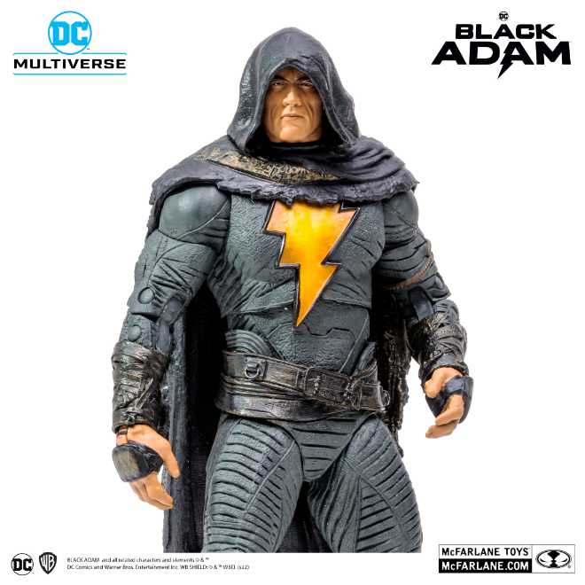 Black Adam With Cloak - DCCU - EXTENDED UNIVERSE (Black Adam) action figure collectible [Barcode 787926152616] - Main Image 3