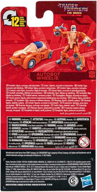 TF Studio Series 86: Core Autobot Wheelie - Hasbro / Takara Tomy (Transformers Studio Series ‘86) action figure collectible [Barcode 5010994112134] - Main Image 2