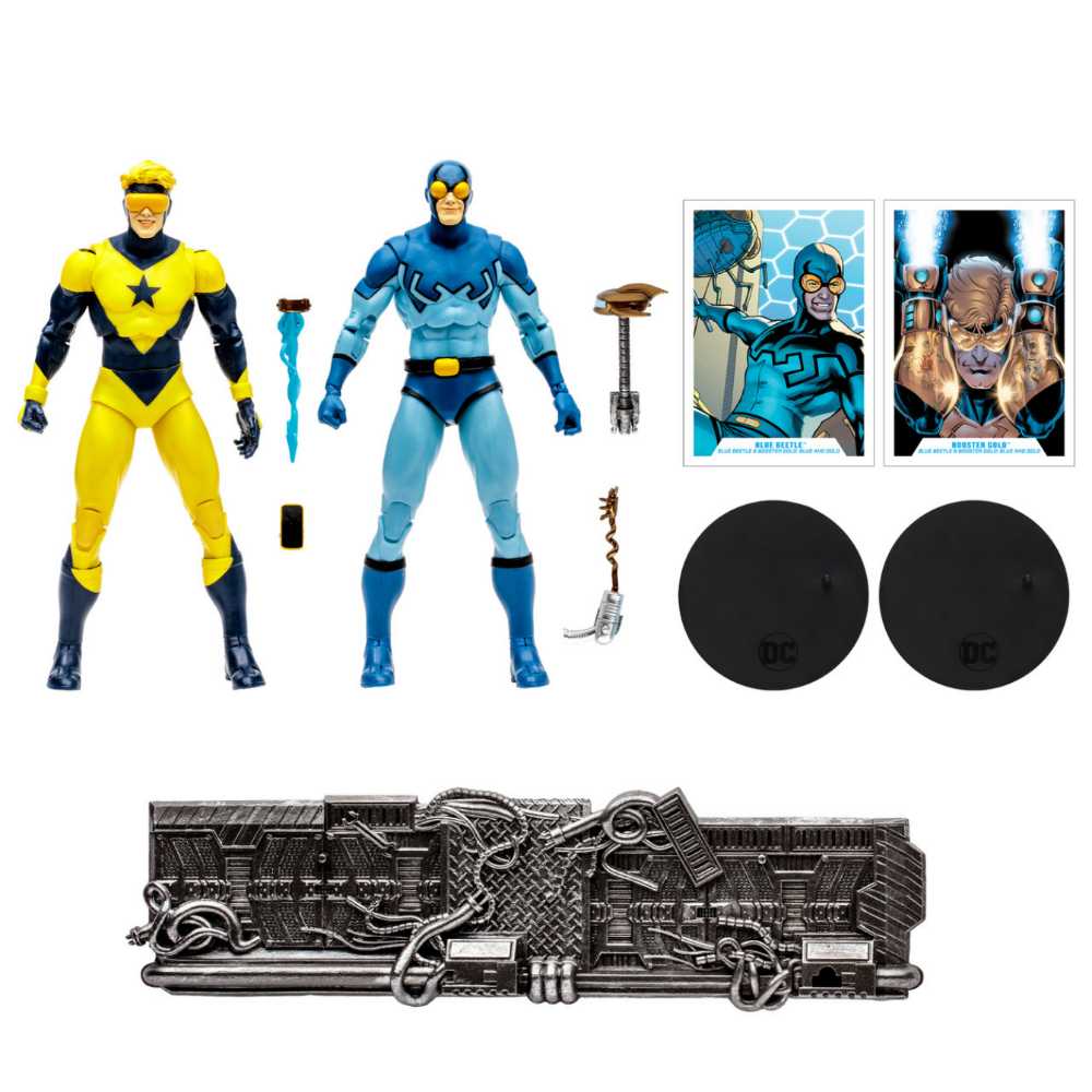 Blue Beetle & Booster Gold - DC - JUSTICE LEAGUE (Justice League) action figure collectible [Barcode 787926154597] - Main Image 2