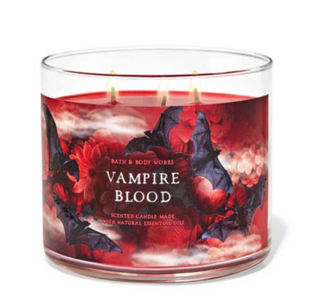 CANDLE: Halloween Bath & Bodyworks Vampire Blood 2022 - Bath & Bodyworks Candle (Halloween Candle) action figure collectible [Barcode 667557093727] - Main Image 4