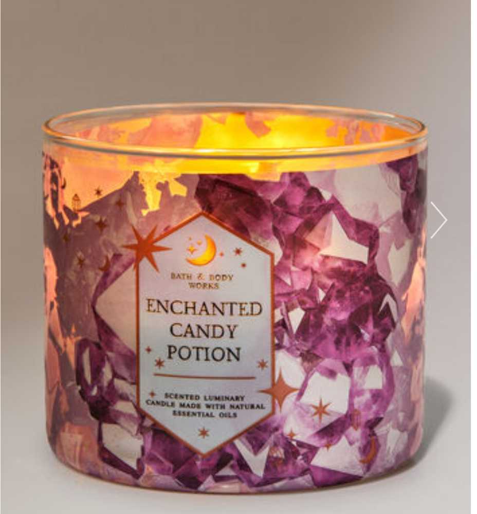 CANDLE: Halloween Bath & Bodyworks Enchanted Candy Potion Single Wick Tester 2022 - Bath & Bodyworks Candle (Halloween Candle) action figure collectible [Barcode 667557100913] - Main Image 4