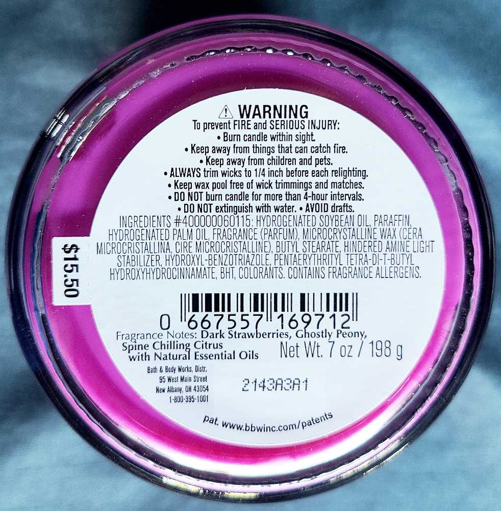 CANDLE: Halloween Bath & Bodyworks Ghoul Friend Single Wick 2022 - Bath & Bodyworks Candle (Halloween Candle) action figure collectible [Barcode 667557169712] - Main Image 2