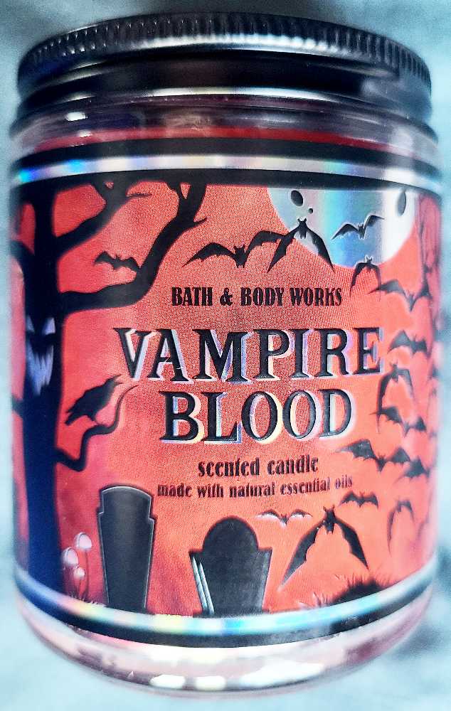 CANDLE: Halloween Bath & Bodyworks Vampire Blood Single Wick 2022 - Bath & Bodyworks Candle (Halloween Candle) action figure collectible [Barcode 667557169705] - Main Image 1