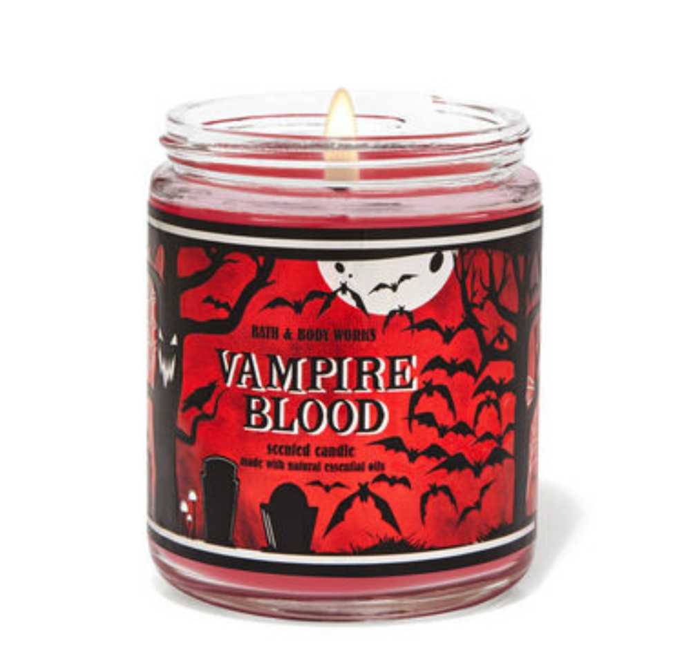 CANDLE: Halloween Bath & Bodyworks Vampire Blood Single Wick 2022 - Bath & Bodyworks Candle (Halloween Candle) action figure collectible [Barcode 667557169705] - Main Image 3