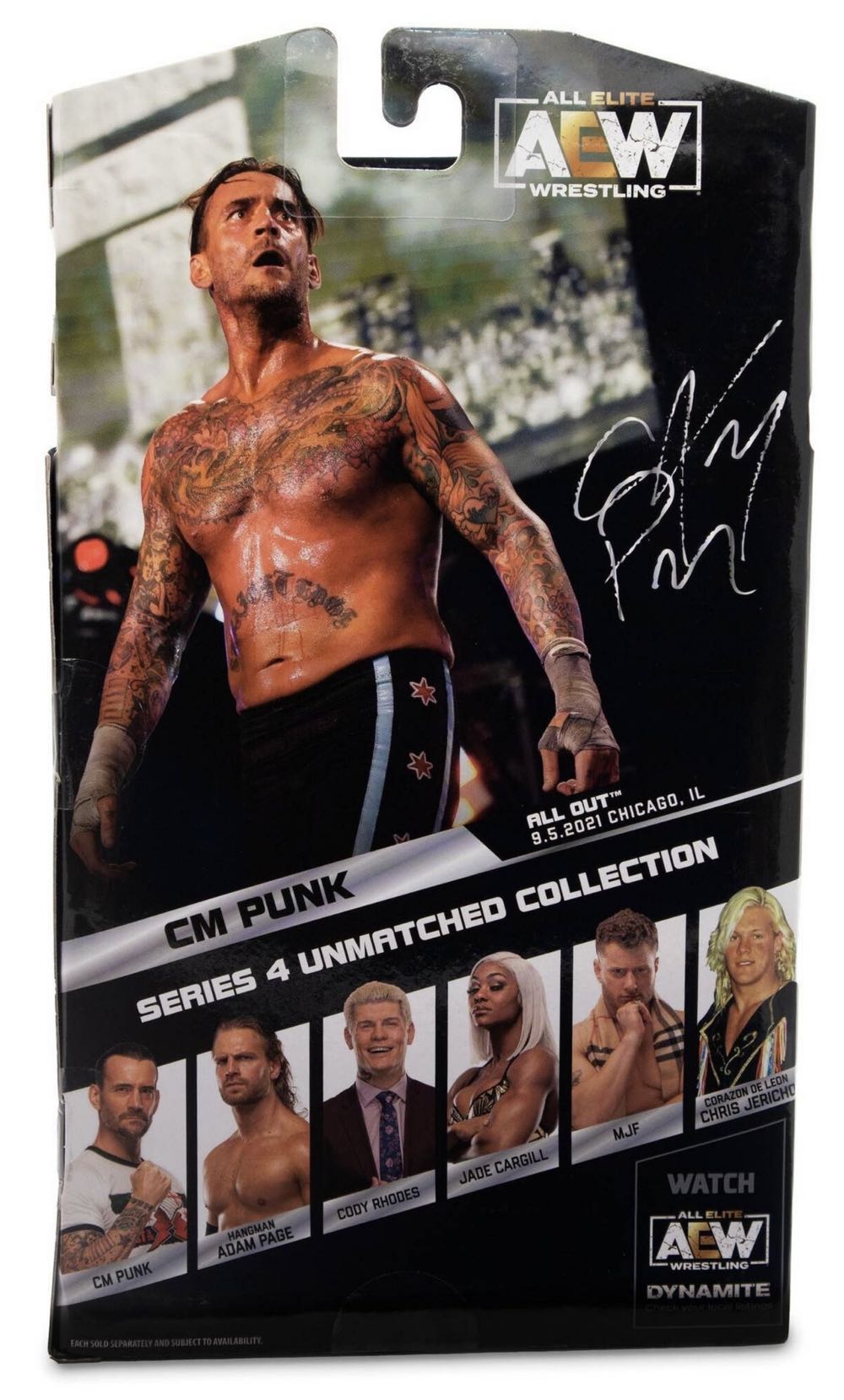 AEW Unmatched Collection CM Punk (Chase Edition 1 Of 5000) #30  - Jazwares (Unmatched Series 4) action figure collectible [Barcode 191726431329] - Main Image 4