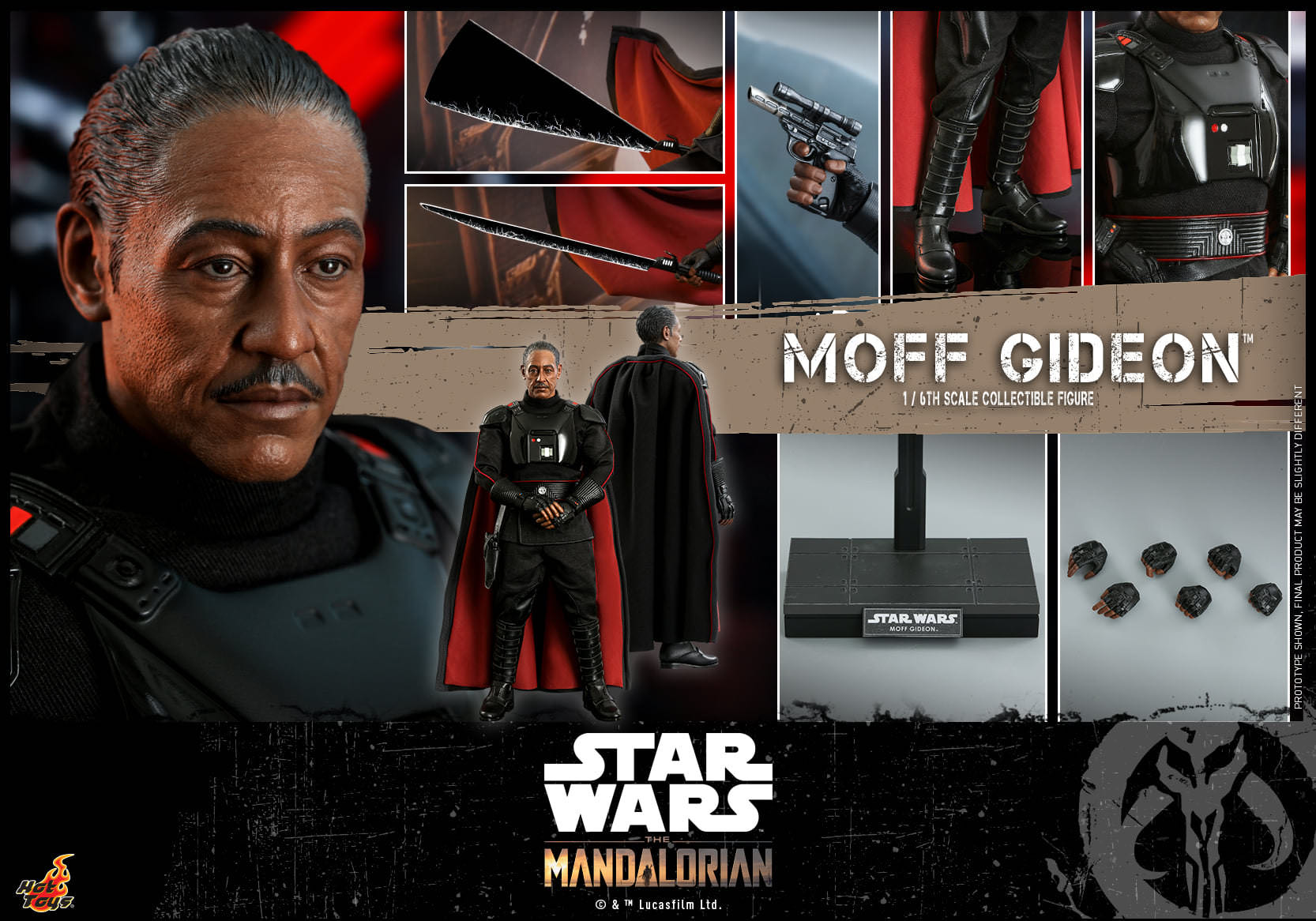 Moff Gideon - Hot Toys (The Mandalorian) action figure collectible [Barcode 4895228607119] - Main Image 4