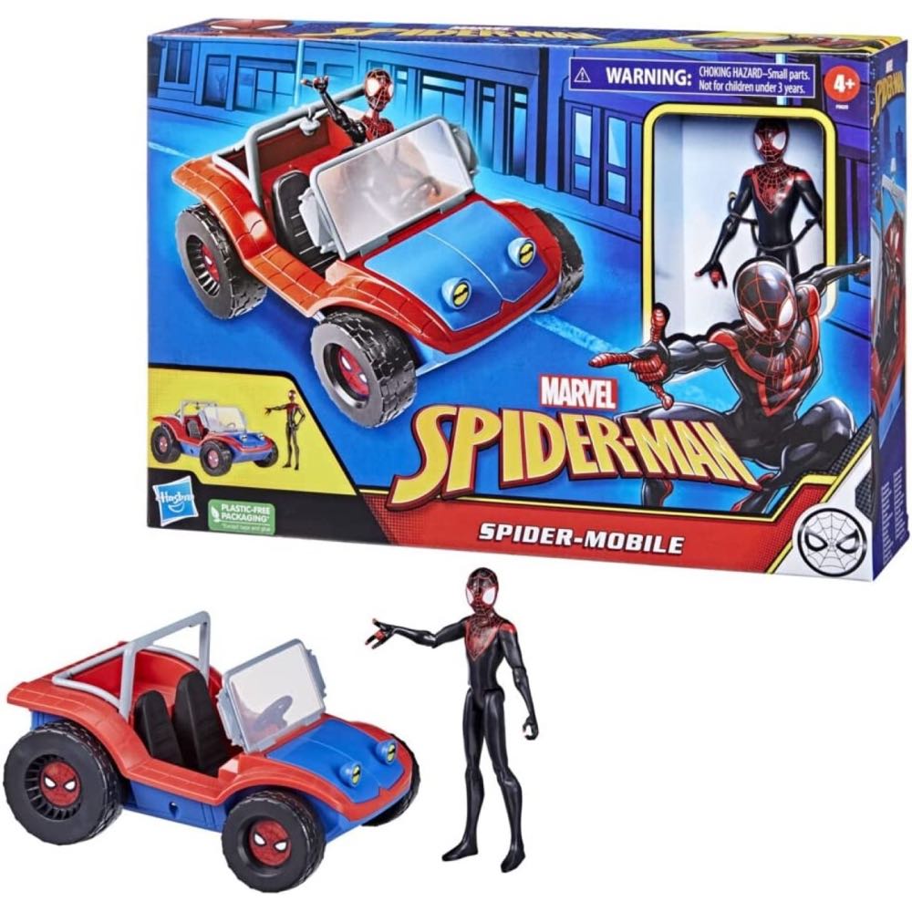 Spider-mobile With Miles Morales - Hasbro action figure collectible [Barcode 5010994113476] - Main Image 4
