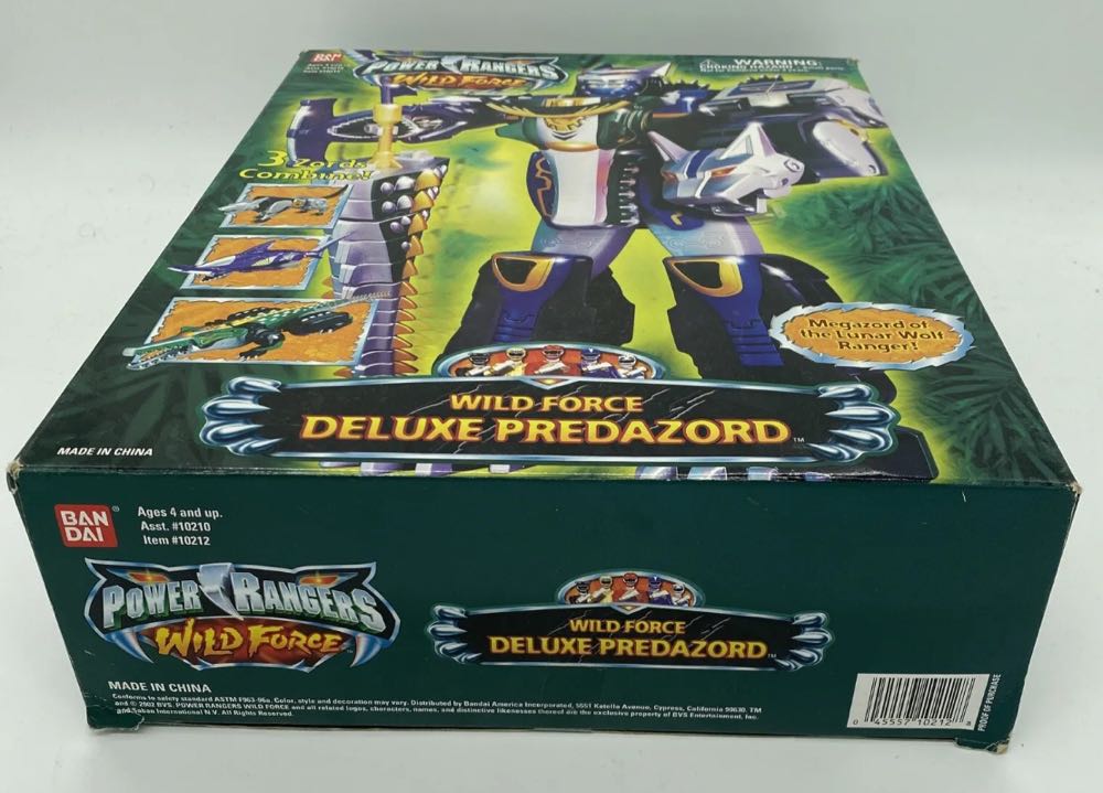 Power Rangers Wild Force Deluxe Predazord Megazord  (Bandai) action figure collectible [Barcode 045557102128] - Main Image 3