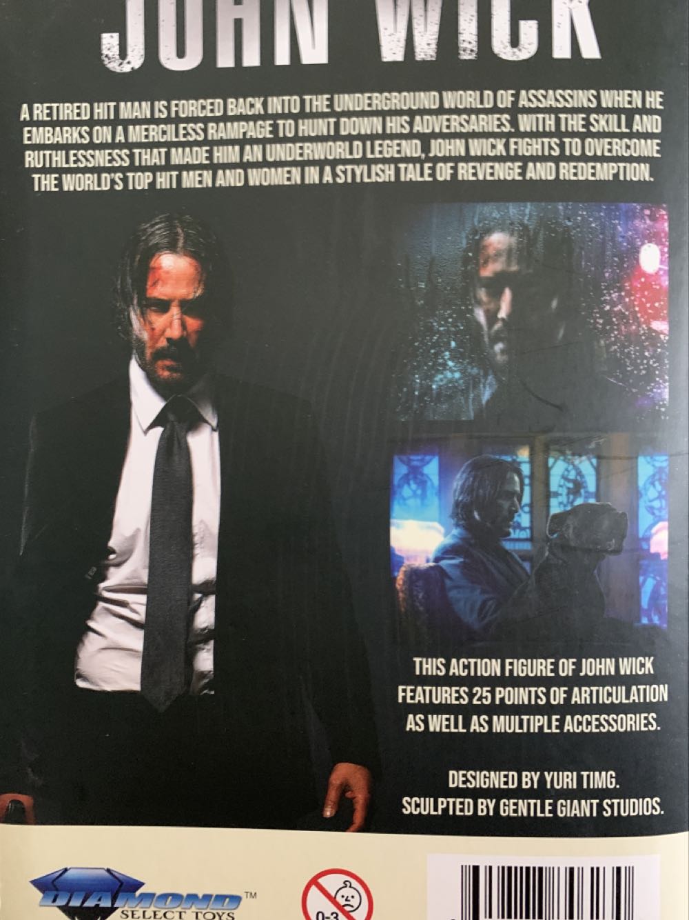 John Wick: Diamond Select SDCC 2022 VHS Exclusive - Diamond Select (John Wick) action figure collectible [Barcode 699788846230] - Main Image 3