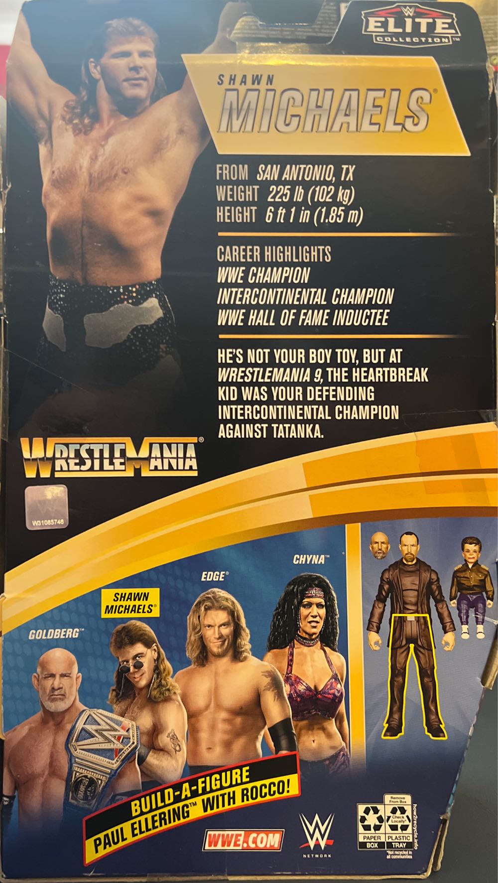 Shawn Michaels - WM9 - Mattel (WWE Wrestlemania 39 Elite) action figure collectible - Main Image 2
