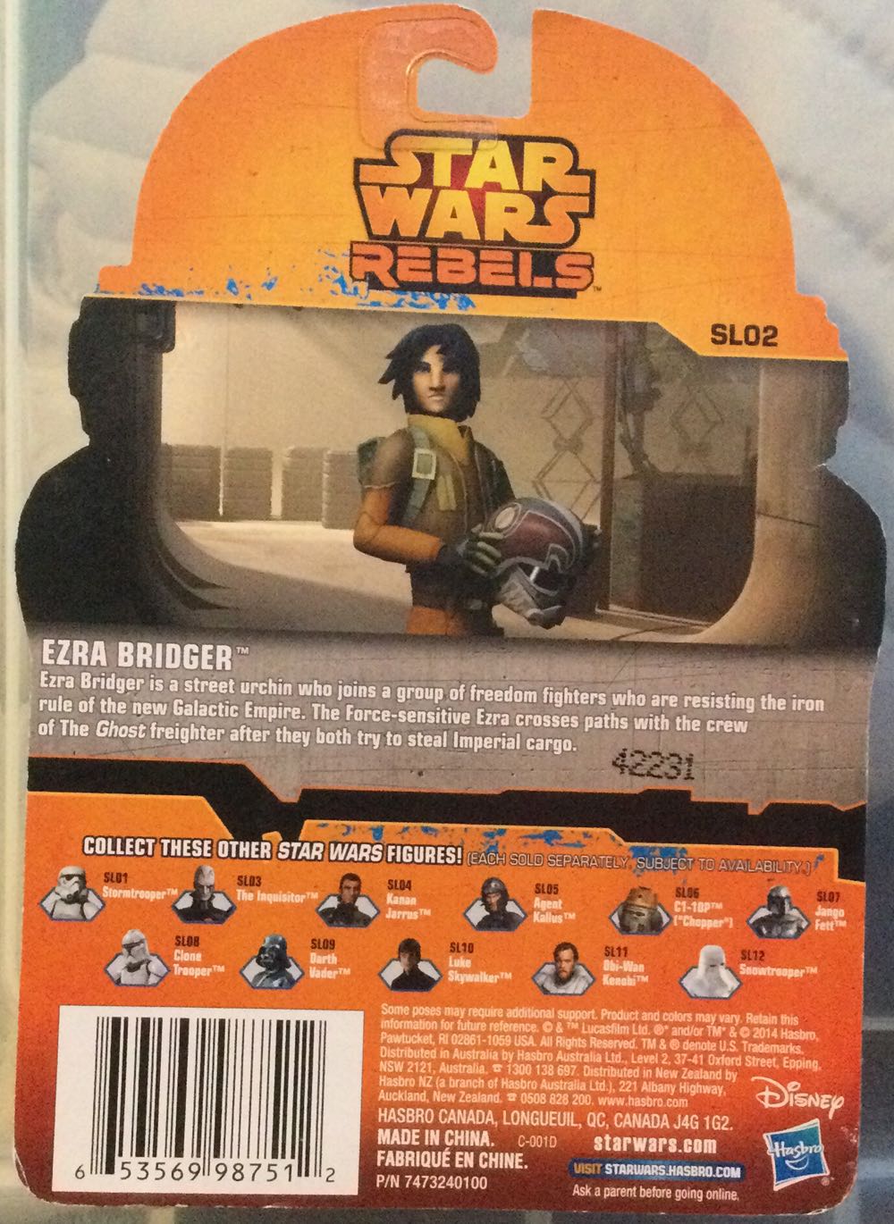Rebels - SL02 - Ezra Bridger - Hasbro (Rebels) action figure collectible - Main Image 2