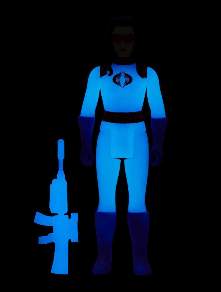 GI Joe Super 7 ReAction #18: Baroness (Glow Patrol) - Super7 (G.I. Joe) action figure collectible [Barcode 840049814660] - Main Image 4