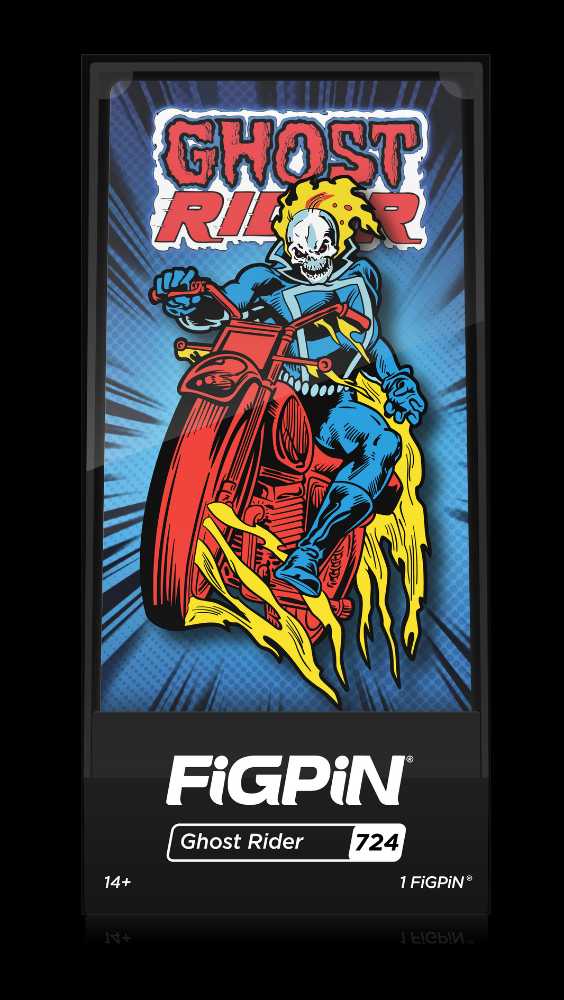 Ghost Rider (724) - FigPin (FiGPiN: Marvel Classics) action figure collectible [Barcode 810021536972] - Main Image 2