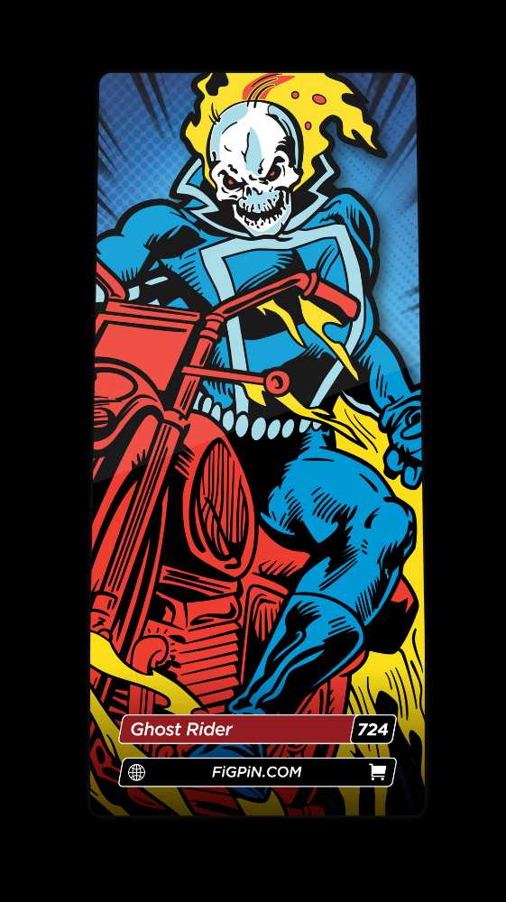 Ghost Rider (724) - FigPin (FiGPiN: Marvel Classics) action figure collectible [Barcode 810021536972] - Main Image 3