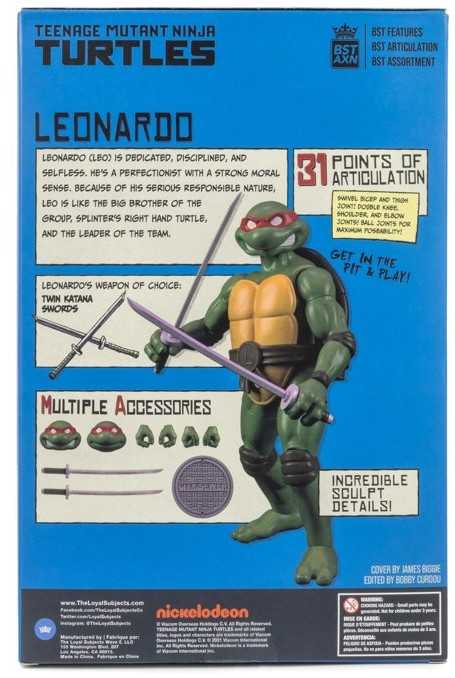 Leonardo: IDW TMNT Best Of Series Comic Book & Figure - BST AXN / The Loyal Subjects (The Loyal Subjects: BST AXN (TMNT)) action figure collectible [Barcode 850018355810] - Main Image 2