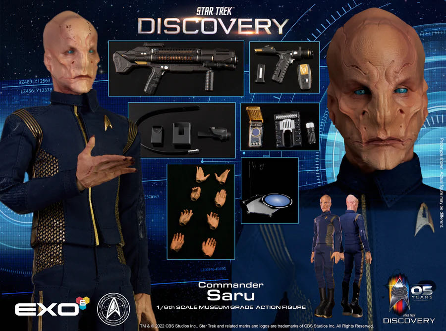 ST:DISC - 12”: COMMANDER SARU 1:6 Scale Collectible Figure - EXO-6 (Star Trek Universe) action figure collectible [Barcode 656382991506] - Main Image 4