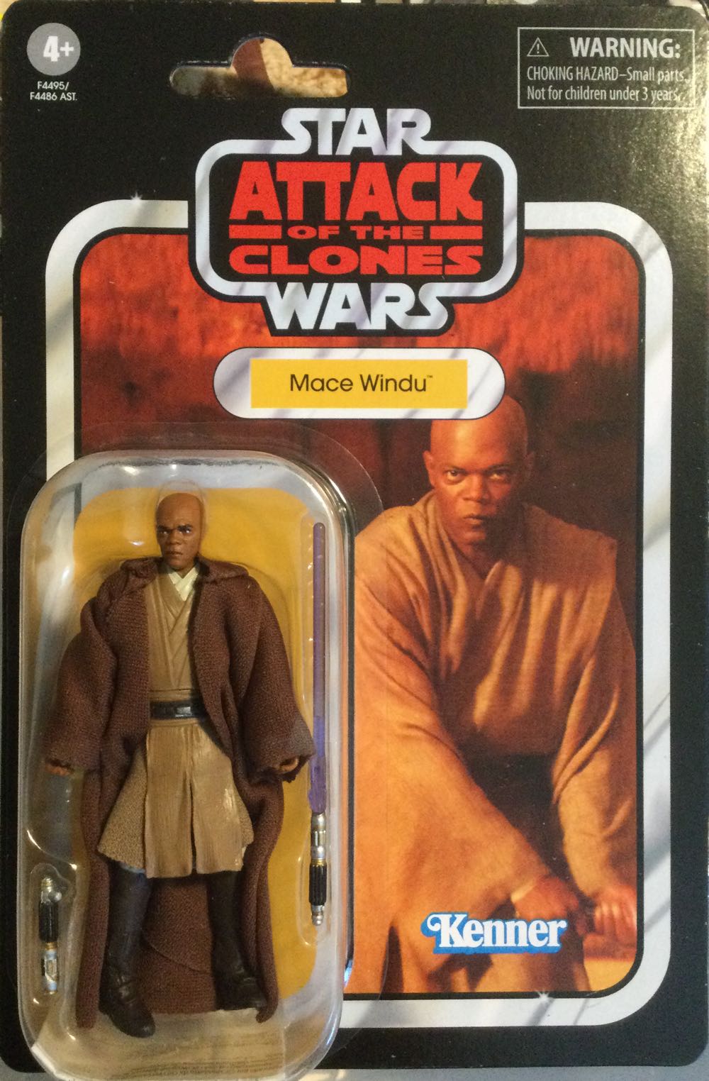 Vintage Collection - #35b - Mace Windu - Disney/ Hasbro (Attack Of The Clones) action figure collectible - Main Image 1