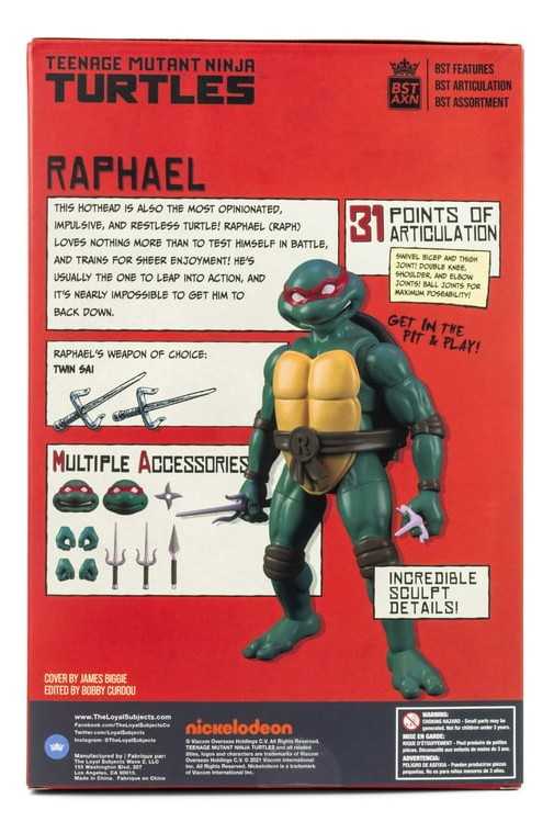 Raphael: IDW TMNT Best Of Series Comic Book & Figure (Walmart Exclusive) - BST AXN / The Loyal Subjects (The Loyal Subjects: BST AXN (TMNT)) action figure collectible [Barcode 850018355834] - Main Image 2