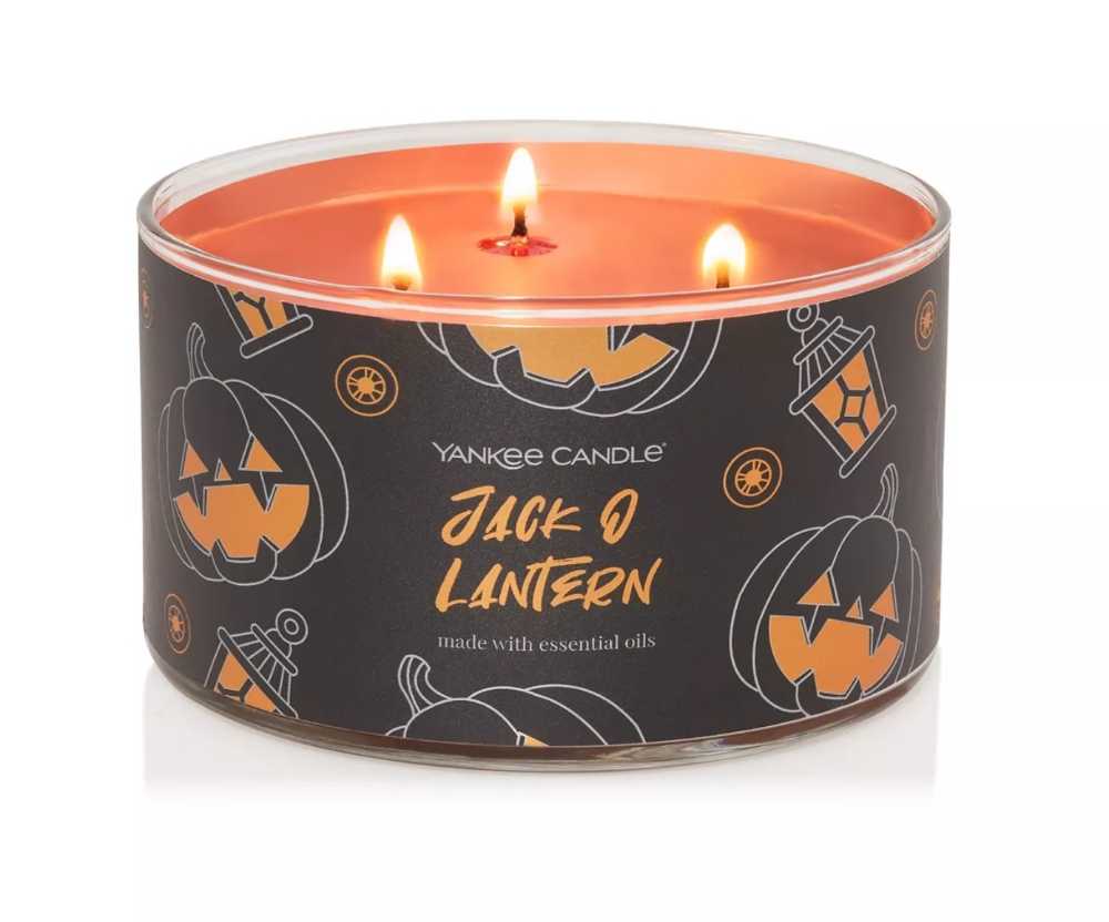 CANDLE: Halloween Yankee Jack O’ Lantern 2022 Three Wick - Yankee Candle (Halloween Candle) action figure collectible [Barcode 192833250339] - Main Image 4