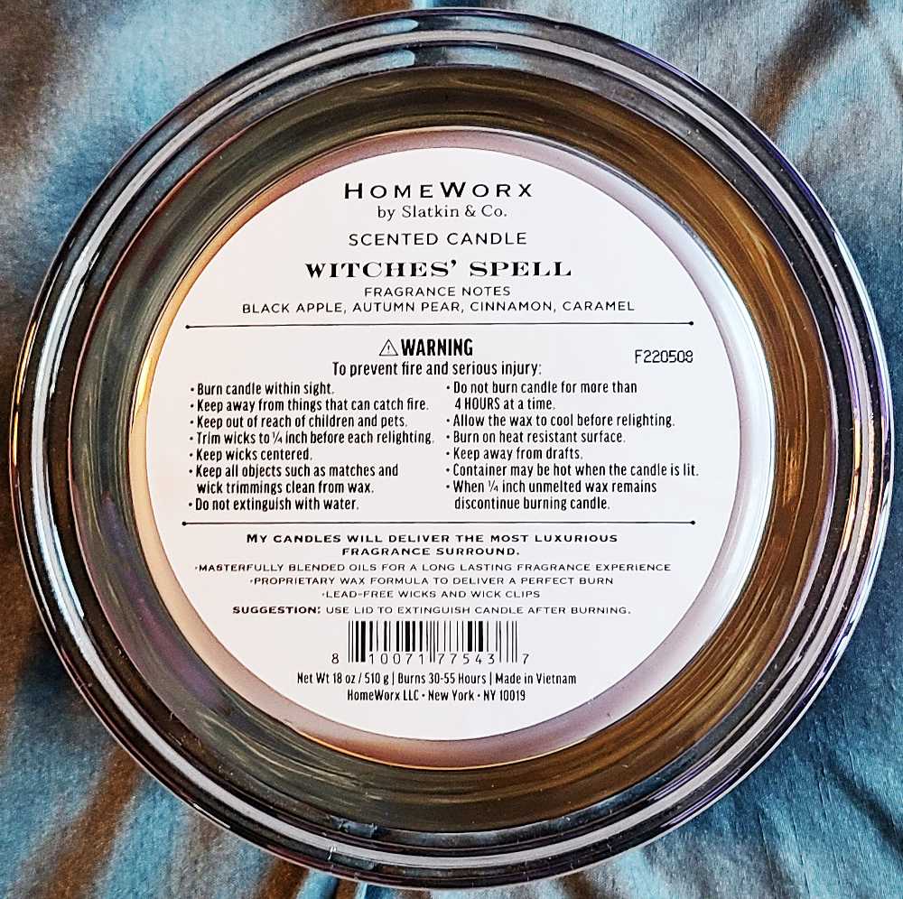 CANDLE: Halloween HomeWorx Spooky Spider Cider 2022 - Homeworx (Halloween Candle) action figure collectible - Main Image 2