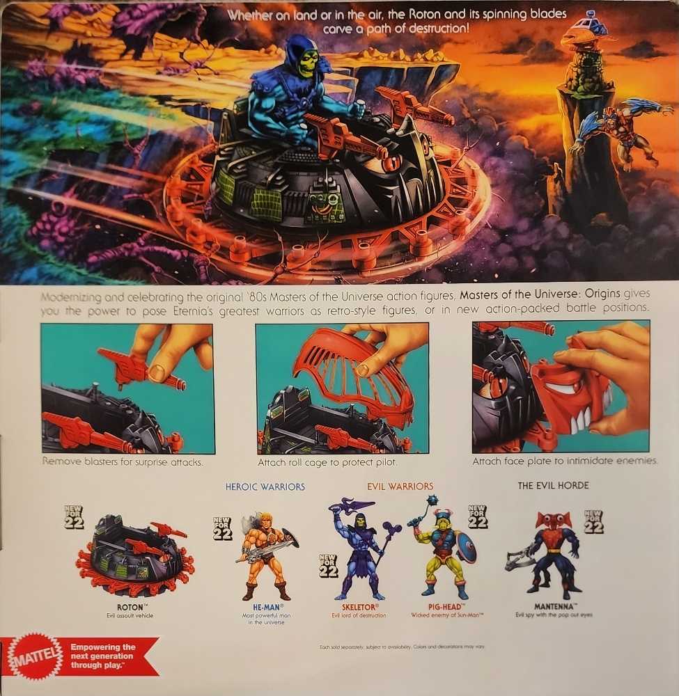 Roton - Mattel (Masters Of The Universe - Origins) action figure collectible [Barcode 194735059003] - Main Image 2