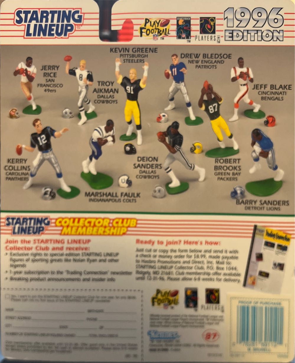 Starting Lineup Mark Brunell Jacksonville Jaguars - Kenner action figure collectible [Barcode 076281691121] - Main Image 2