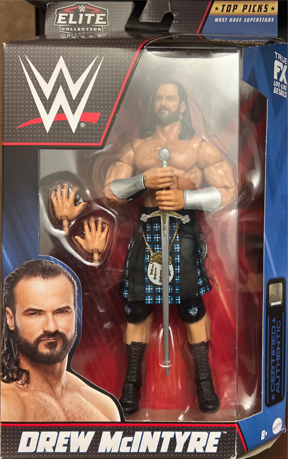 WWE: Drew Mcintyre - Mattel (Elite Collection) action figure collectible [Barcode 194735022175] - Main Image 2