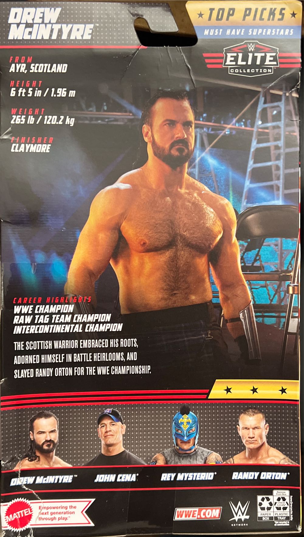 WWE: Drew Mcintyre - Mattel (Elite Collection) action figure collectible [Barcode 194735022175] - Main Image 3