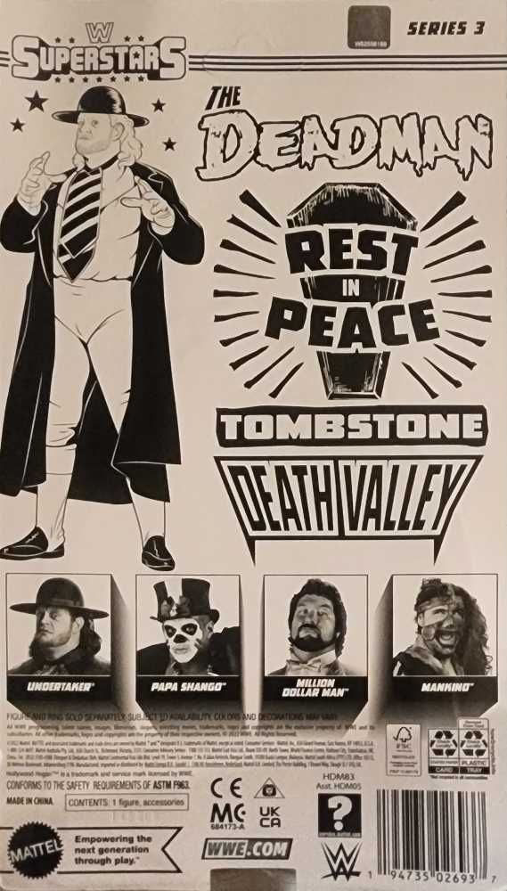 Undertaker - Mattel (WWE Superstars - Series 3) action figure collectible [Barcode 194735026937] - Main Image 2