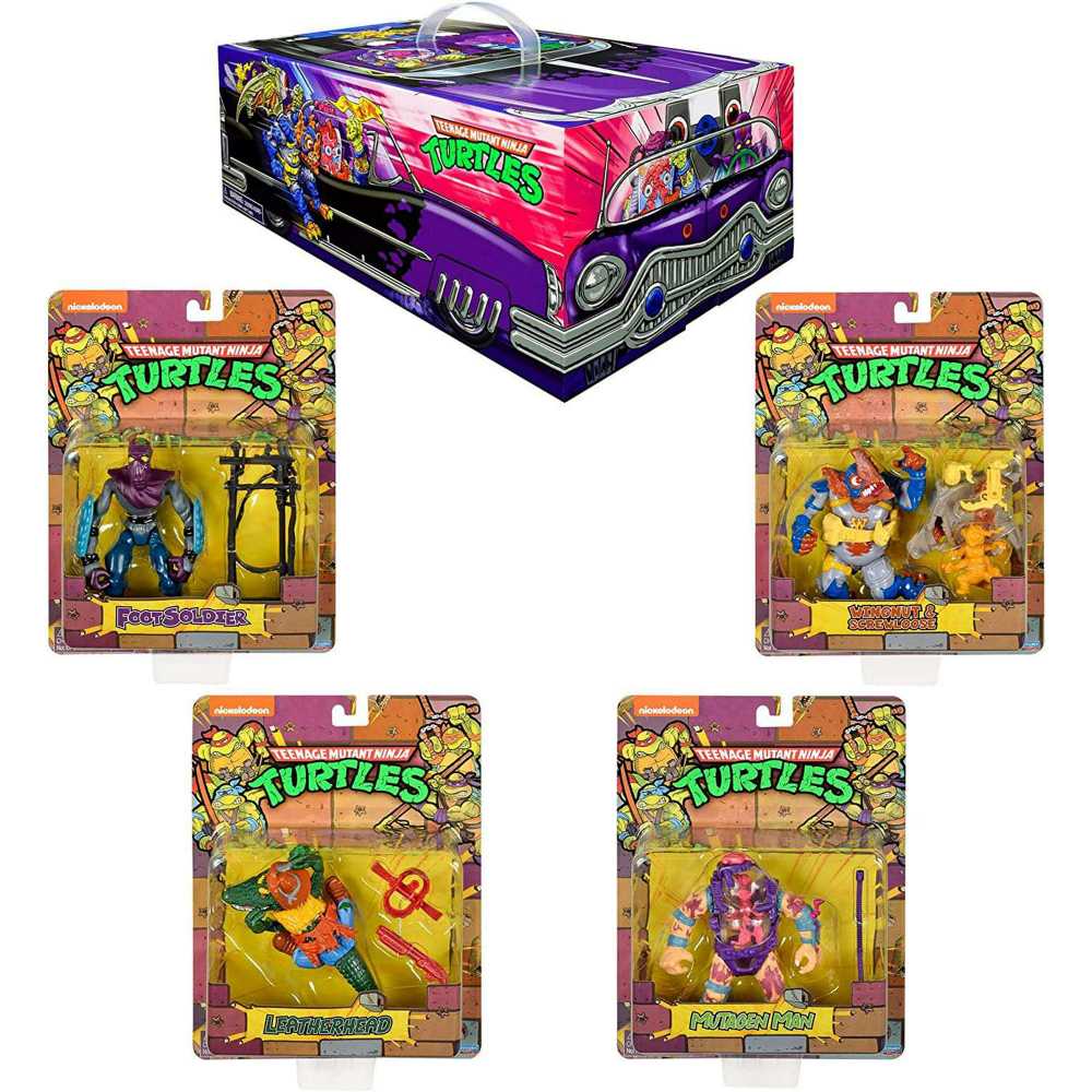 Playmates Teenage Mutant Ninja Turtles: Classic Cohort Collection Figure Bundle - Playmates (Classic Re-Issues) action figure collectible [Barcode 043377811701] - Main Image 2