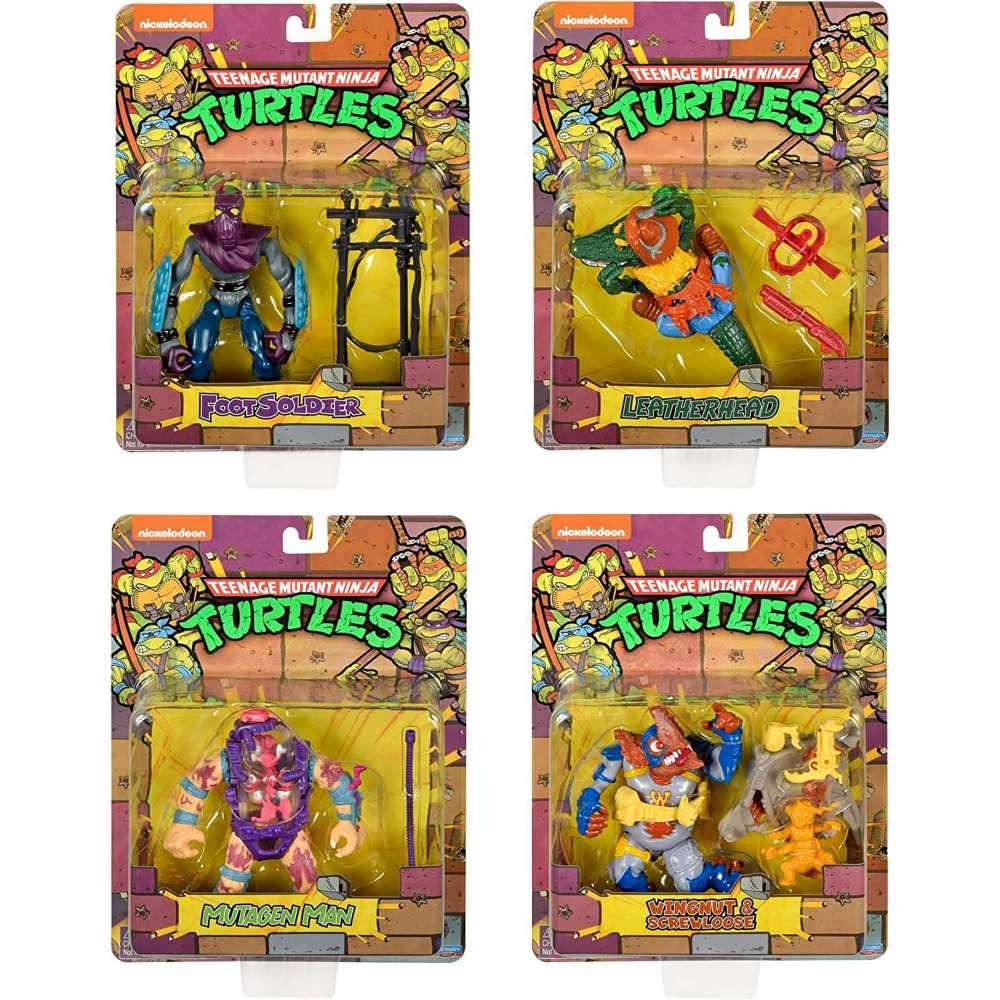 Playmates Teenage Mutant Ninja Turtles: Classic Cohort Collection Figure Bundle - Playmates (Classic Re-Issues) action figure collectible [Barcode 043377811701] - Main Image 3