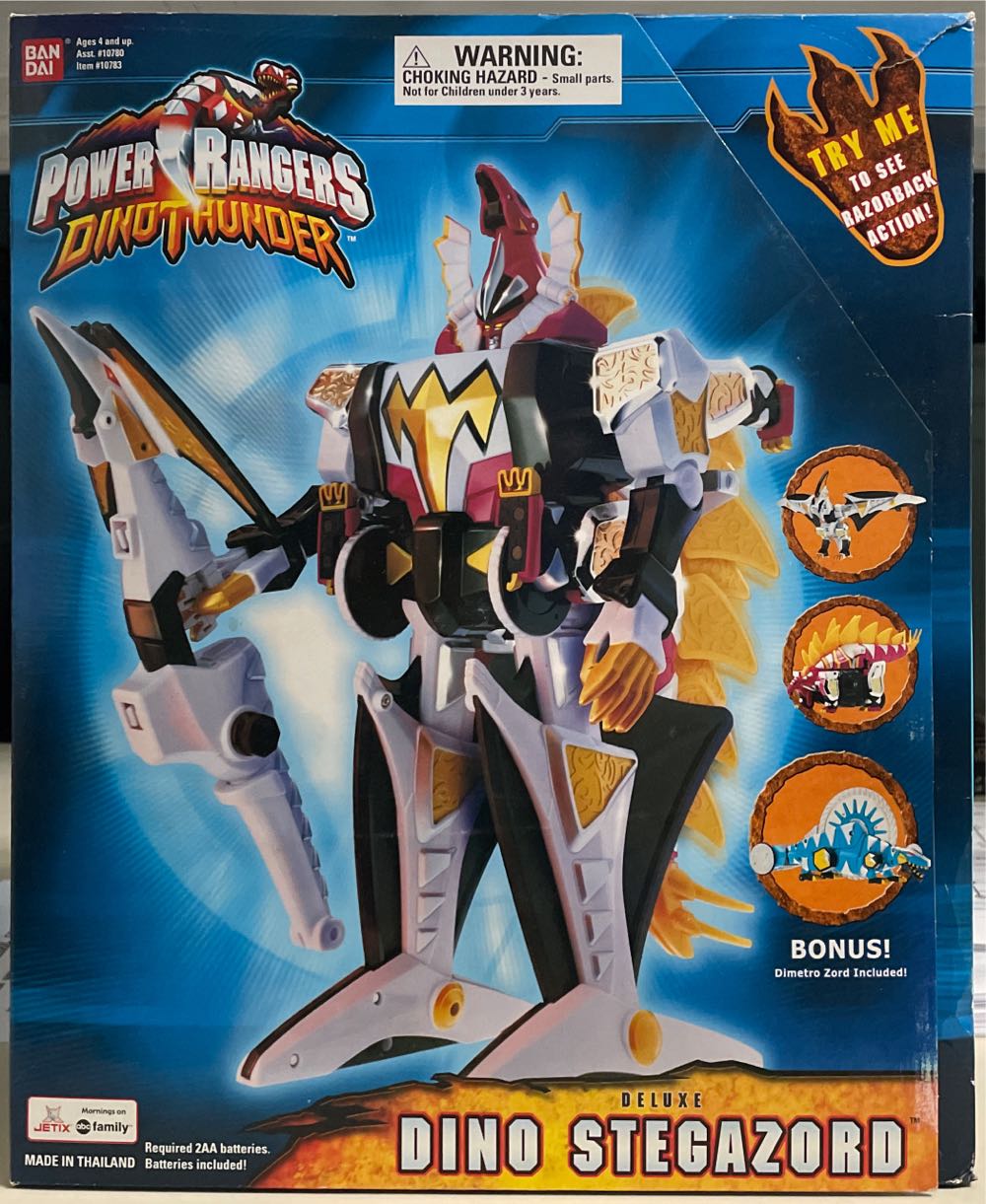 Power Rangers Dino Thunder Deluxe Dino Stegazord - Bandai action figure collectible [Barcode 045557107833] - Main Image 1