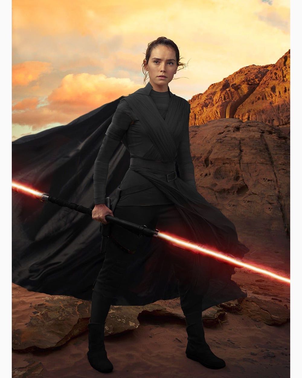 T01 Rey (Dark Side Vision) - Hasbro (Star Wars: The Black Series) action figure collectible - Main Image 4