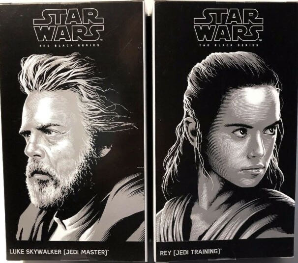 SDCC 2017 2-pack with Rey & Luke Skywalker - Hasbro (Star Wars: The Black Series) action figure collectible - Main Image 2