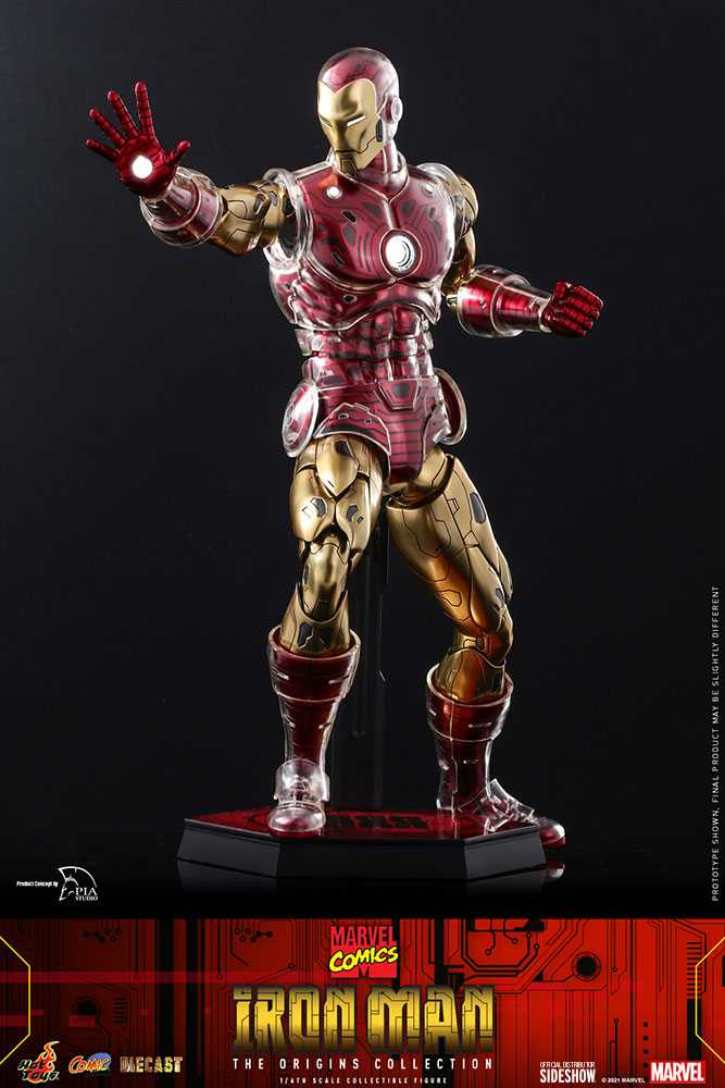 Hot Toys Marvel Comics Iron Man: The Origins Collection (Deluxe Version) - Hot Toys / Sideshow (Iron Man) action figure collectible [Barcode 4895228607461] - Main Image 4