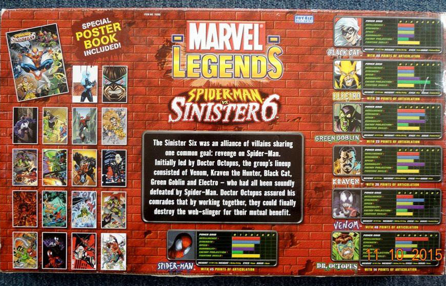 Box Set Spider-Man vs. Sinister Six - Toy Biz (Marvel Legends) action figure collectible - Main Image 2