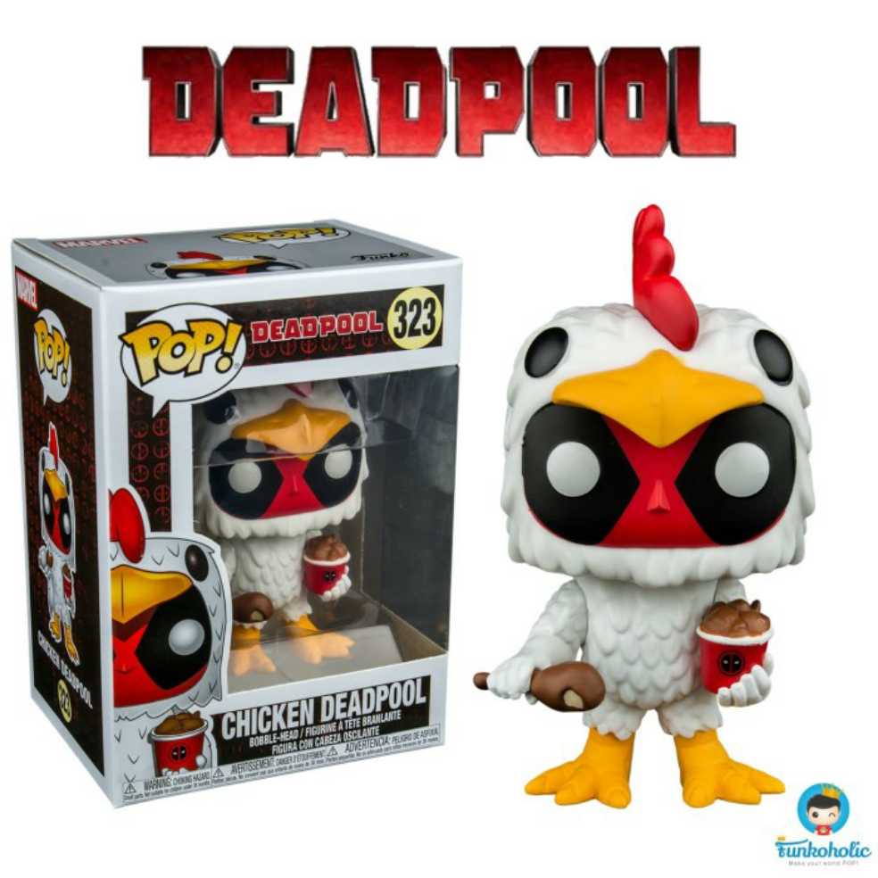 Marvel: Funko Pop! Deadpool - Chicken Deadpool #323 - Funk Pop! Deadpool (Deadpool) action figure collectible [Barcode 889698311175] - Main Image 3