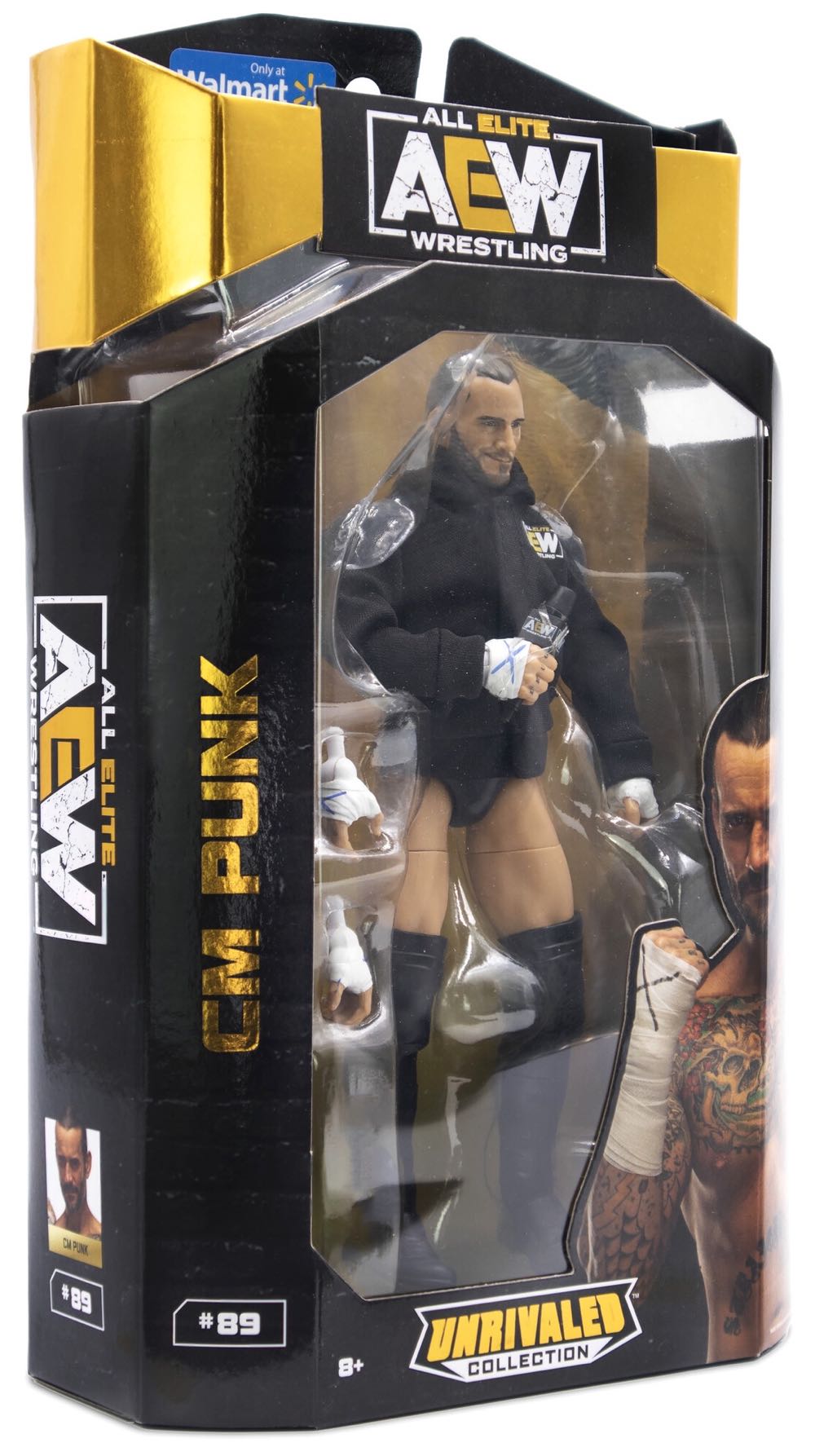 AEW : CM Punk - Unrivaled Collection (Walmart Exclusive) - Jazwares LLC (AEW Unrivaled) action figure collectible [Barcode 191726442080] - Main Image 2