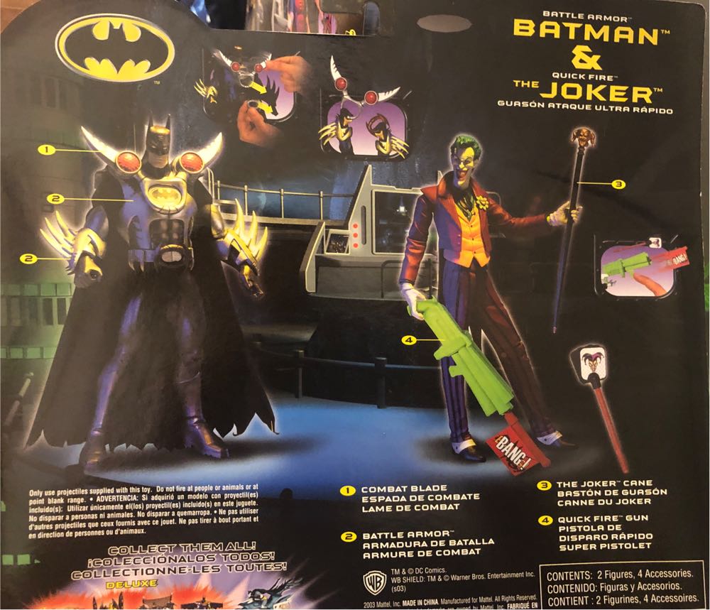 Batman & The Joker - Mattel action figure collectible [Barcode 027084137668] - Main Image 2