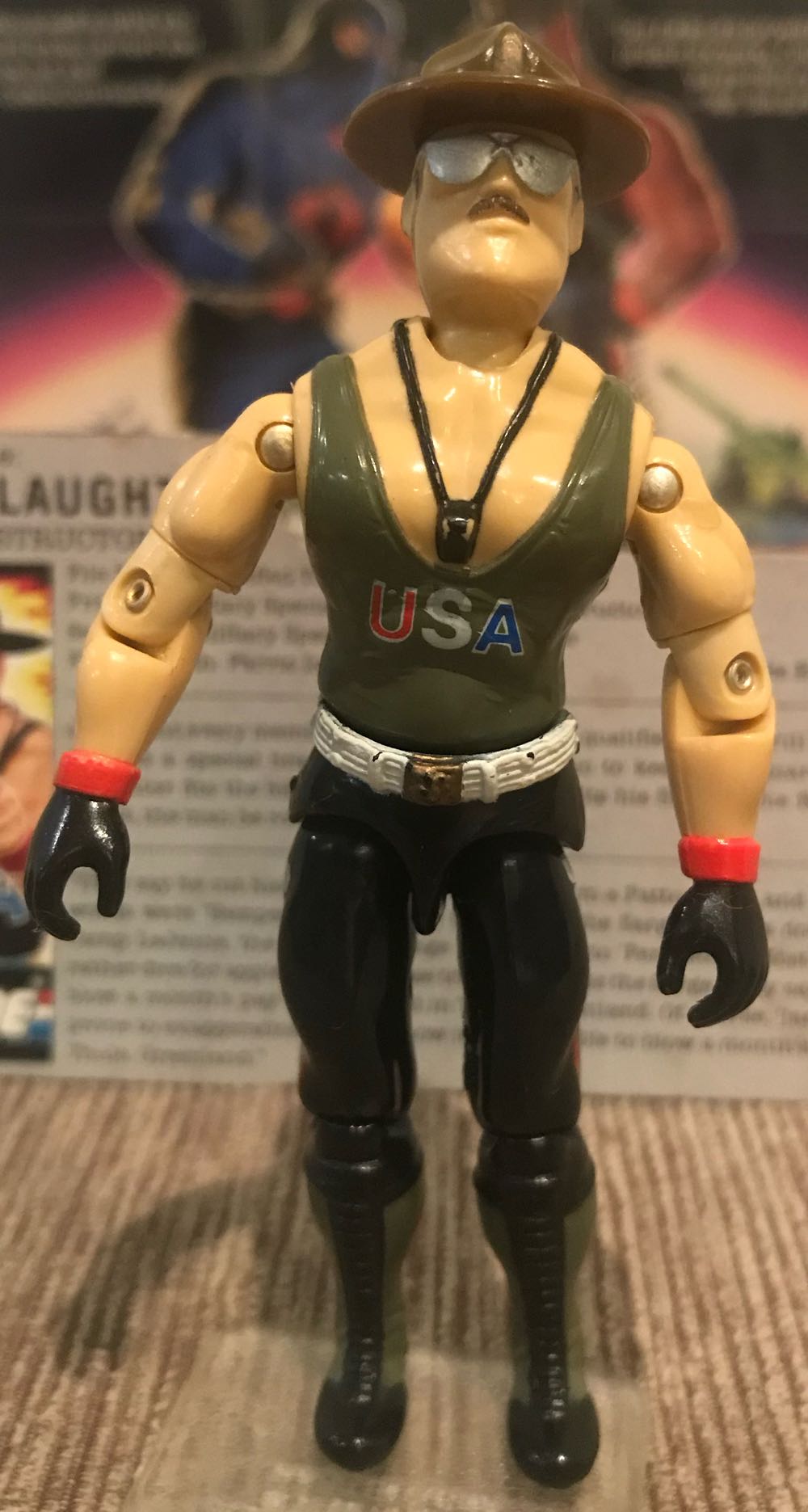 1985 Sgt. Slaughter v1 - Hasbro (G.I. Joe) action figure collectible - Main Image 2
