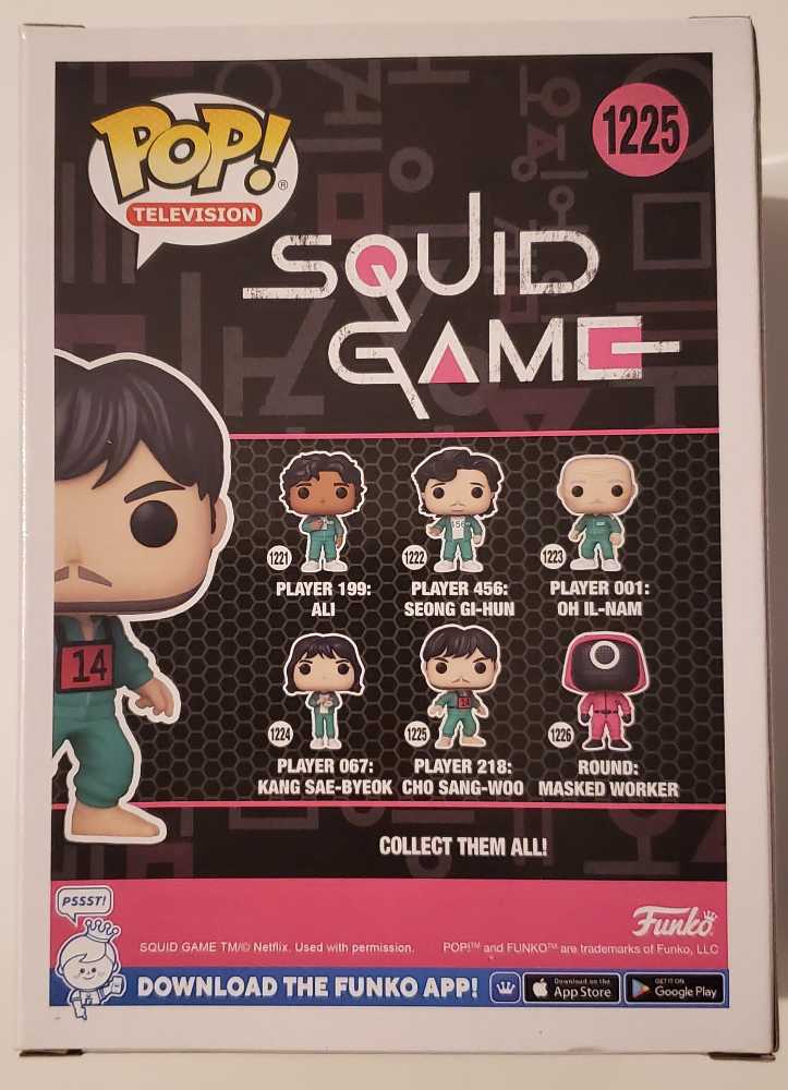 1225 Player 218: Cho Sang-woo - Squid Game - Funko (Funko Pop! Television) action figure collectible [Barcode 889698647984] - Main Image 4