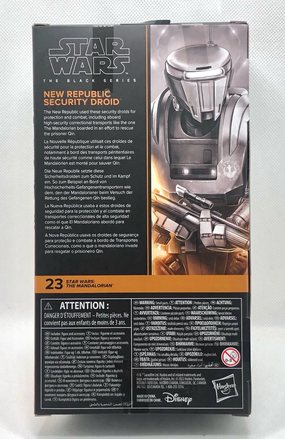 New Republic Security Droid - Hasbro (Star Wars Black 6”) (Star Wars) action figure collectible - Main Image 2