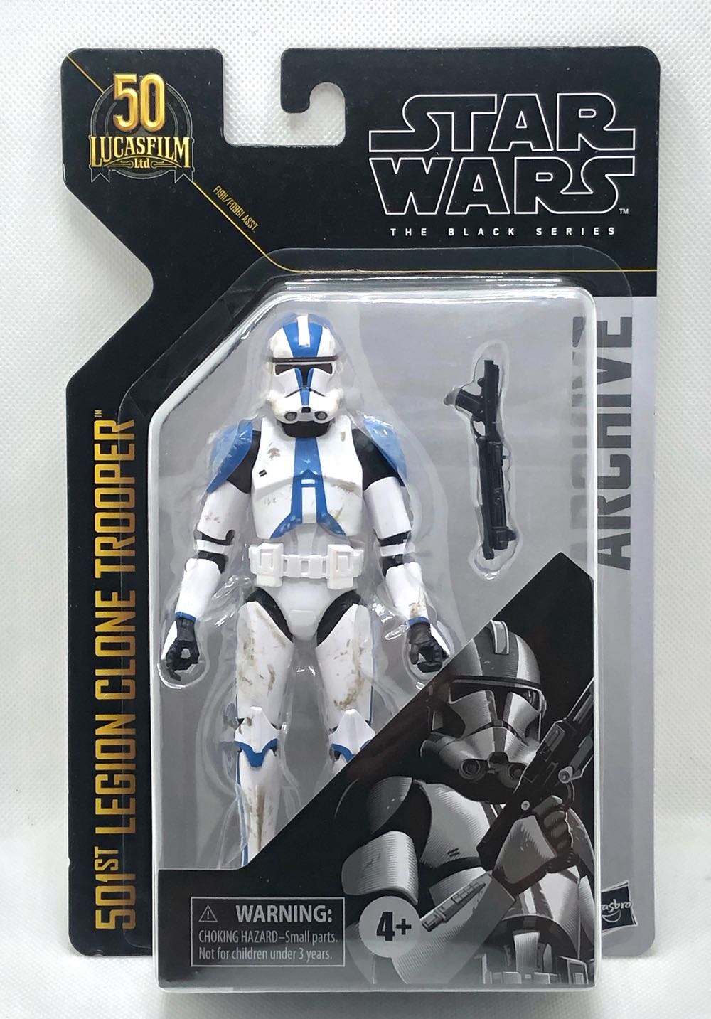 501st Legion Clone Trooper - Hasbro (Star Wars Black 6” Archive) (Star Wars) action figure collectible - Main Image 1