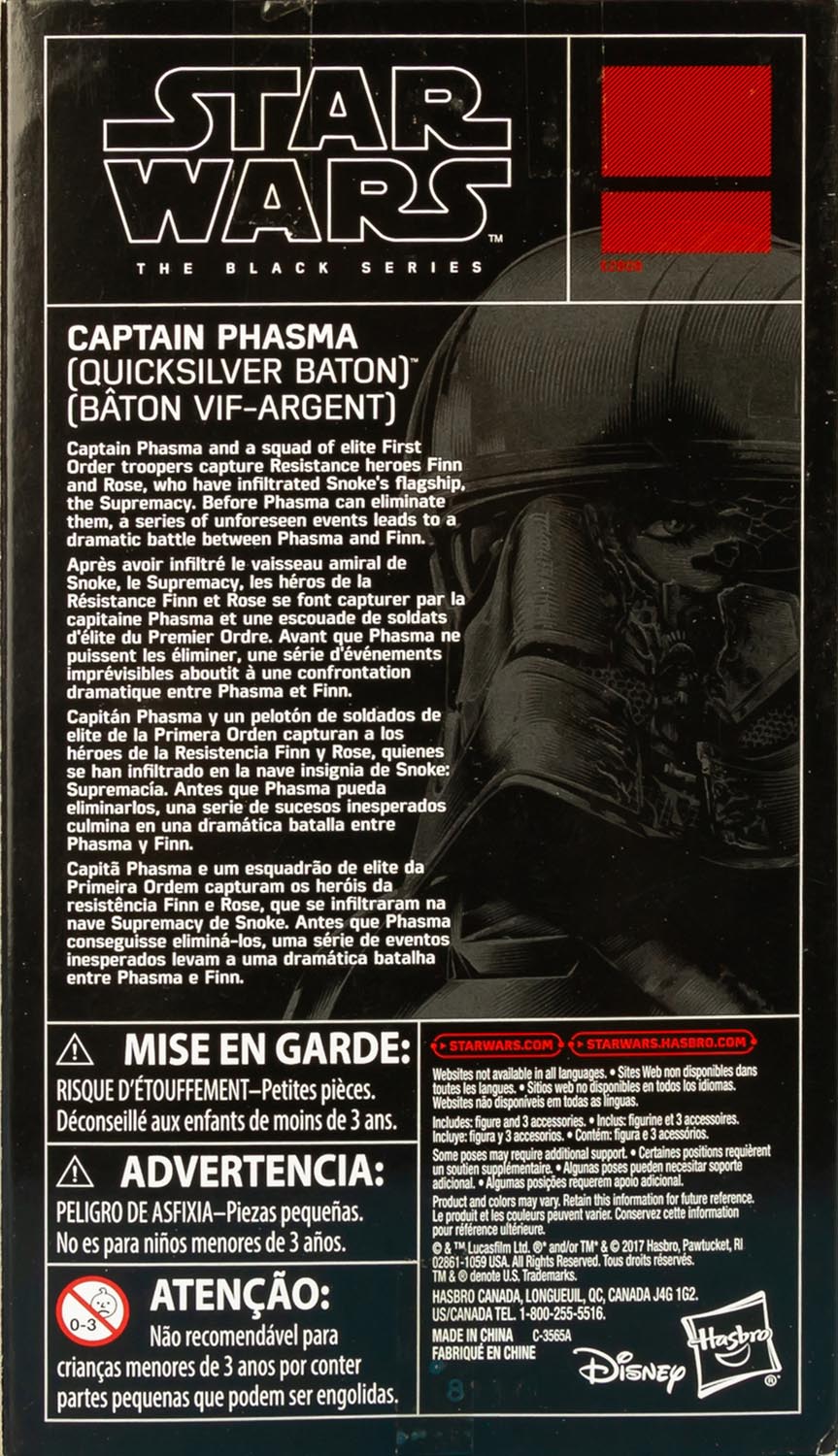 Captain Phasma (Quicksilver Baton) - Hasbro (Star Wars The Black Series) action figure collectible - Main Image 2