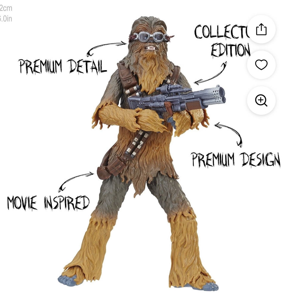 Chewbacca - Disney/Hasbro (Star Wars The Black Series 6) action figure collectible - Main Image 3