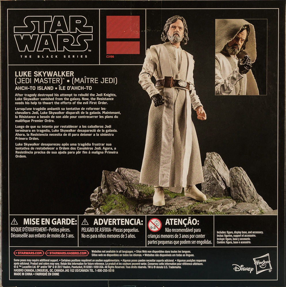 Luke Skywalker (Jedi Master) - Ahch-To Island - Disney/Hasbro (Star Wars The Black Series 6) action figure collectible - Main Image 2