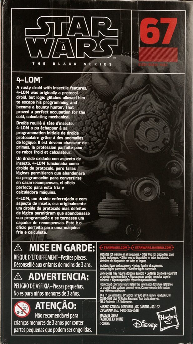 4-LOM - Disney/Hasbro (Star Wars The Black Series 6) action figure collectible - Main Image 2